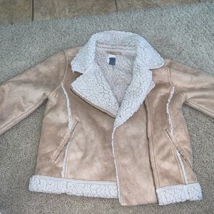 Old navy suade and fur jacket
